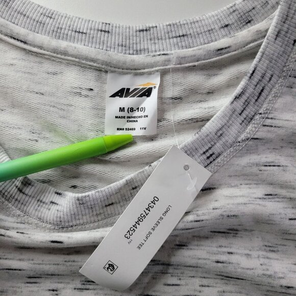 Avia Pullover Sweatshirt Oversized Womens Medium Long Sleeve Thumb Hole Legging - Picture 7 of 9